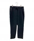 STEVEN ALANスティーブンアラン）の古着「裏毛スウェットテーパードパンツ」｜ブラック