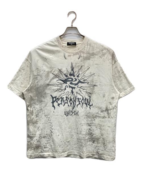 PERSONSOUL（パーソンソウル）personsoul (パーソンソウル) Sun Totem T-shirt アイボリー サイズ:Lの古着・服飾アイテム