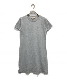 MICHAEL MICHAEL KORS（マイケル マイケルコース）の古着「スタッズカットソーワンピース」｜グレー