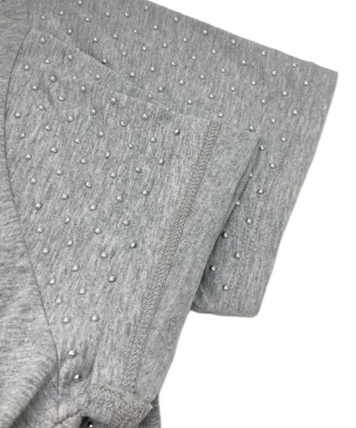 MICHAEL MICHAEL KORS（マイケル マイケルコース）MICHAEL MICHAEL KORS (マイケル マイケルコース) スタッズカットソーワンピース グレー サイズ:Pの古着・服飾アイテム