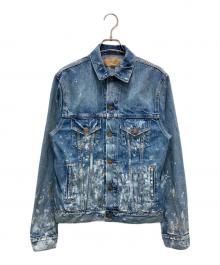 Denim & Supply Ralph Lauren（デニム＆サプライ ラルフローレン）の古着「ペンキ加工デニムジャケット」｜インディゴ
