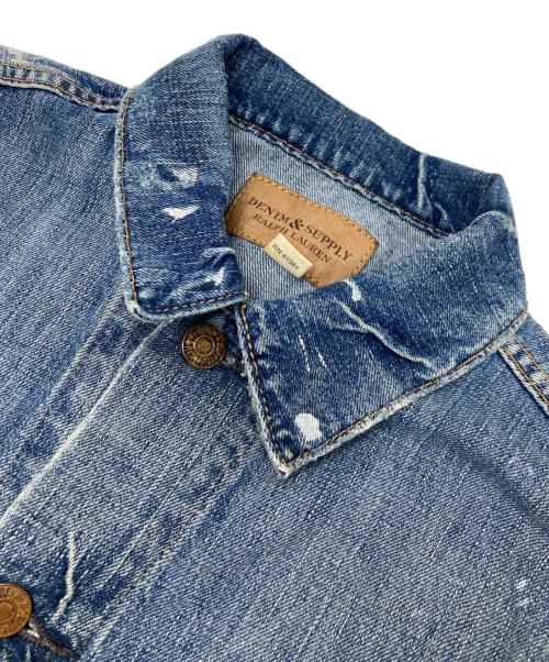 Denim & Supply Ralph Lauren（デニム＆サプライ ラルフローレン）Denim & Supply Ralph Lauren (デニム＆サプライ ラルフローレン) ペンキ加工デニムジャケット インディゴ サイズ:Sの古着・服飾アイテム