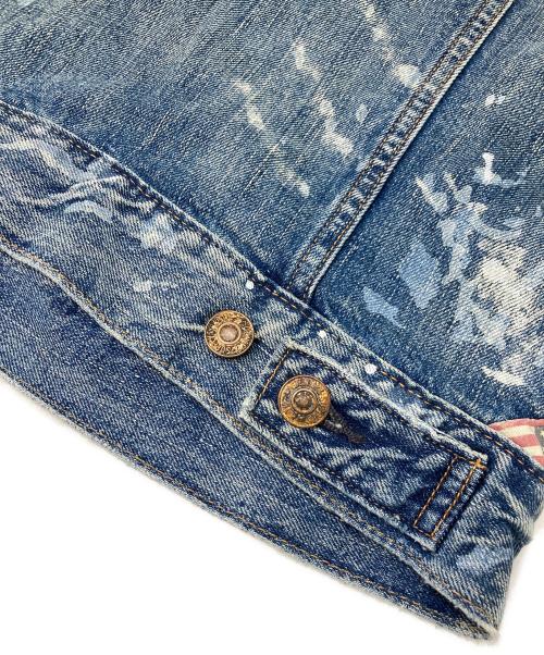 Denim & Supply Ralph Lauren（デニム＆サプライ ラルフローレン）Denim & Supply Ralph Lauren (デニム＆サプライ ラルフローレン) ペンキ加工デニムジャケット インディゴ サイズ:Sの古着・服飾アイテム