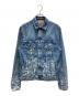 Denim & Supply Ralph Lauren（デニム＆サプライ ラルフローレン）の古着「ペンキ加工デニムジャケット」｜インディゴ