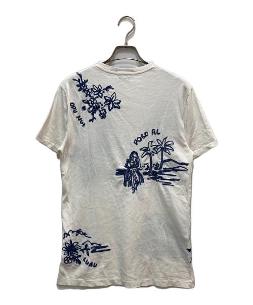 POLO RALPH LAUREN（ポロ・ラルフローレン）POLO RALPH LAUREN (ポロ・ラルフローレン) チェーンステッチTシャツ ホワイト サイズ:Sの古着・服飾アイテム