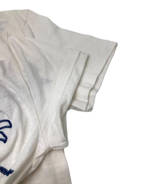 POLO RALPH LAUREN（ポロ・ラルフローレン）POLO RALPH LAUREN (ポロ・ラルフローレン) チェーンステッチTシャツ ホワイト サイズ:Sの古着・服飾アイテム