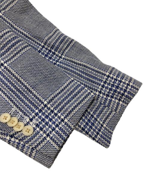 UNIVERSAL LANGUAGE（ユニバーサルランゲージ）UNIVERSAL LANGUAGE (ユニバーサルランゲージ) シルクウールリネンテーラードジャケット グレー サイズ:44-8DROPの古着・服飾アイテム