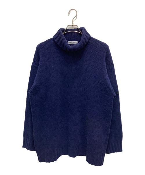 STONE ISLAND（ストーンアイランド）STONE ISLAND (ストーンアイランド) 96AWタートルネックニット ネイビー サイズ:Lの古着・服飾アイテム