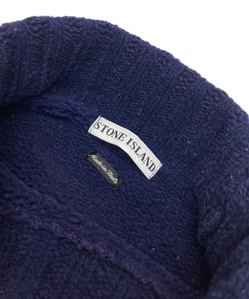 STONE ISLAND（ストーンアイランド）STONE ISLAND (ストーンアイランド) 96AWタートルネックニット ネイビー サイズ:Lの古着・服飾アイテム