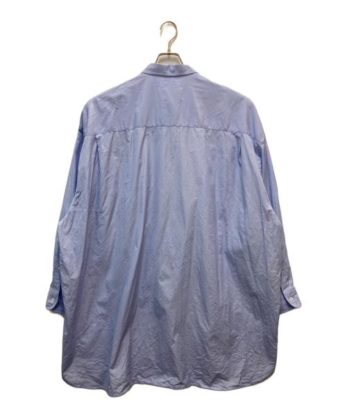 Maison Margiela 4 14（メゾンマルジェラ）Maison Margiela 4 14 (メゾンマルジェラ) コットンポプリンシャツ ブルー サイズ:Sの古着・服飾アイテム