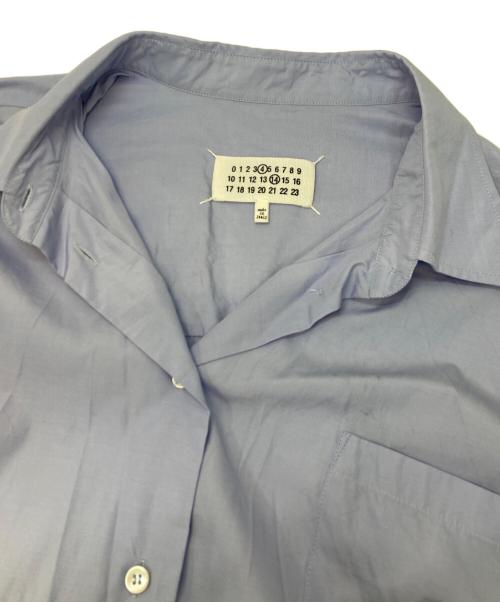 Maison Margiela 4 14（メゾンマルジェラ）Maison Margiela 4 14 (メゾンマルジェラ) コットンポプリンシャツ ブルー サイズ:Sの古着・服飾アイテム