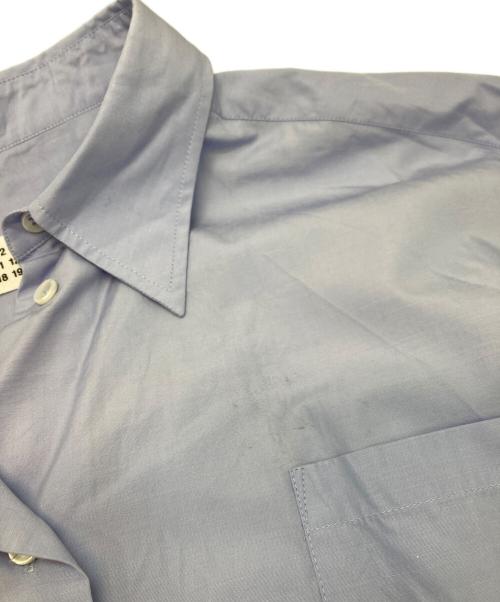 Maison Margiela 4 14（メゾンマルジェラ）Maison Margiela 4 14 (メゾンマルジェラ) コットンポプリンシャツ ブルー サイズ:Sの古着・服飾アイテム