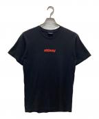 stussyステューシー）の古着「ロゴプリントTシャツ」｜ブラック
