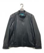 Wilkes Bashfordウィルクスバシュフォード）の古着「ラムレザーシングルライダースジャケット」｜ブラック