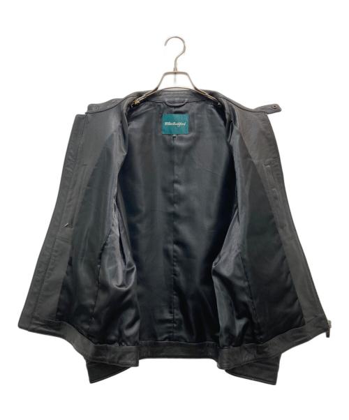 Wilkes Bashford（ウィルクスバシュフォード）Wilkes Bashford (ウィルクスバシュフォード) ラムレザーシングルライダースジャケット ブラック サイズ:XLの古着・服飾アイテム