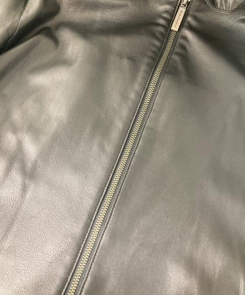 Wilkes Bashford（ウィルクスバシュフォード）Wilkes Bashford (ウィルクスバシュフォード) ラムレザーシングルライダースジャケット ブラック サイズ:XLの古着・服飾アイテム