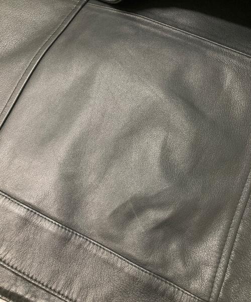 Wilkes Bashford（ウィルクスバシュフォード）Wilkes Bashford (ウィルクスバシュフォード) ラムレザーシングルライダースジャケット ブラック サイズ:XLの古着・服飾アイテム