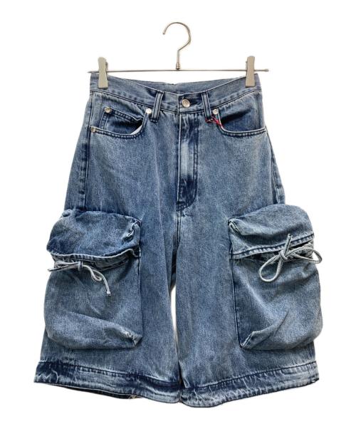 MAISON SPECIAL（メゾンスペシャル）MAISON SPECIAL (メゾンスペシャル) Low Waist Cargo Denim Pants ブルー サイズ:36 未使用品の古着・服飾アイテム