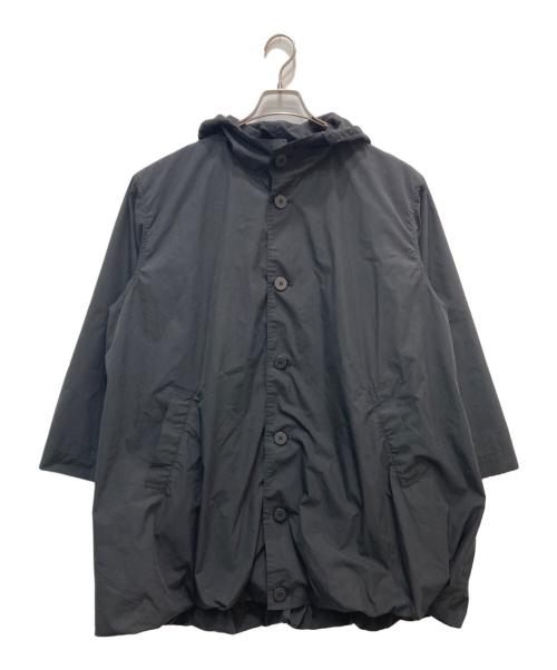 grin（グリン）grin (グリン) TCコンパクトクロス バルーンフードコート ブラック サイズ:2の古着・服飾アイテム