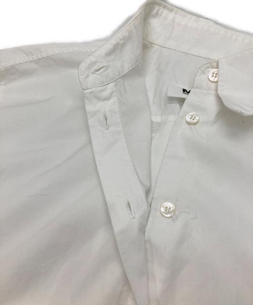 MM6 Maison Margiela（エムエムシックスメゾンマルジェラ）MM6 Maison Margiela (エムエムシックスメゾンマルジェラ) リバースロゴオーバーシャツ ホワイト サイズ:38の古着・服飾アイテム