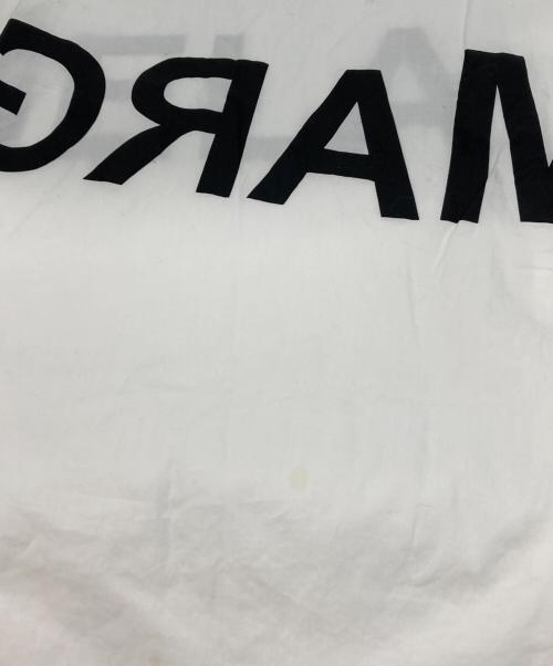 MM6 Maison Margiela（エムエムシックスメゾンマルジェラ）MM6 Maison Margiela (エムエムシックスメゾンマルジェラ) リバースロゴオーバーシャツ ホワイト サイズ:38の古着・服飾アイテム