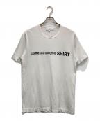 COMME des GARCONSコムデギャルソン）の古着「ロゴTシャツ」｜ホワイト