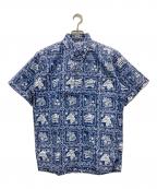 reyn spoonerレイン スプナー）の古着「BDアロハシャツ」｜ブルー