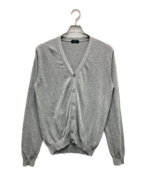 Zanone（ザノーネ）Zanone (ザノーネ) コットンニットカーディガン グレー サイズ:48の古着・服飾アイテム
