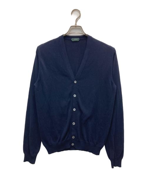 Zanone（ザノーネ）Zanone (ザノーネ) ニットカーディガン ネイビー サイズ:48の古着・服飾アイテム