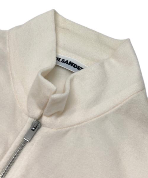 JIL SANDER（ジルサンダー）JIL SANDER (ジルサンダー) ジップアップニット アイボリー サイズ:Mの古着・服飾アイテム