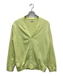 HOLLYWOOD RANCH MARKET（ハリウッドランチマーケッド）の古着「リフルコットン ウォッシャブル シームポケットカーディガン」｜グリーン