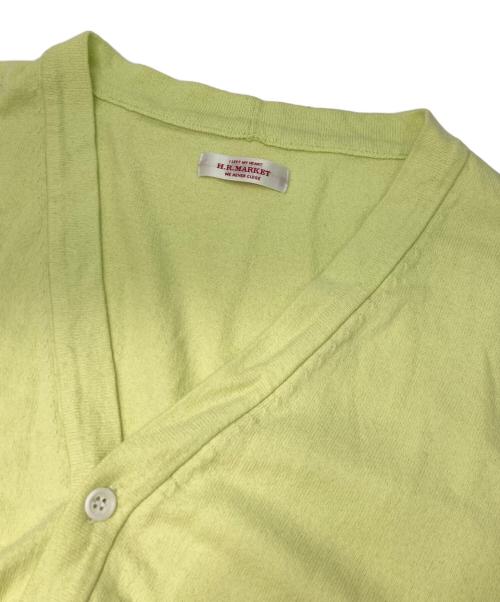 HOLLYWOOD RANCH MARKET（ハリウッドランチマーケッド）HOLLYWOOD RANCH MARKET (ハリウッドランチマーケッド) リフルコットン ウォッシャブル シームポケットカーディガン グリーン サイズ:3の古着・服飾アイテム