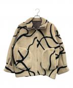 Ameriアメリ）の古着「リバーシブルボアジャケット」｜ブラウン×ベージュ