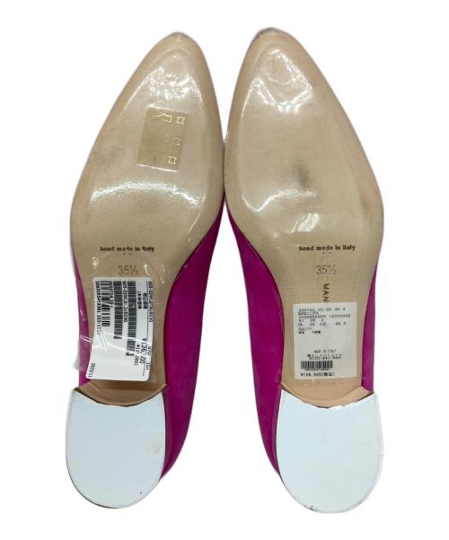 Manolo Blahnik（マノロブラニク）Manolo Blahnik (マノロブラニク) スエードヒールパンプス ピンク サイズ:35 1/2の古着・服飾アイテム