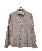 MARIA SANTANGELOマリア サンタンジェロ）の古着「リネンシャツ」｜ブラウン