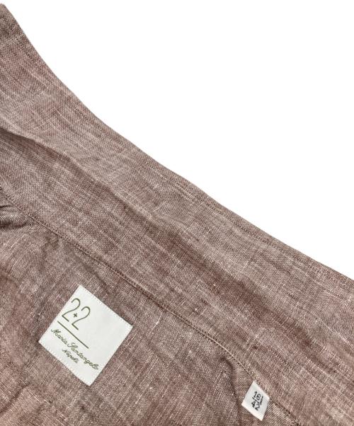 MARIA SANTANGELO（マリア サンタンジェロ）MARIA SANTANGELO (マリア サンタンジェロ) リネンシャツ ブラウン サイズ:42の古着・服飾アイテム