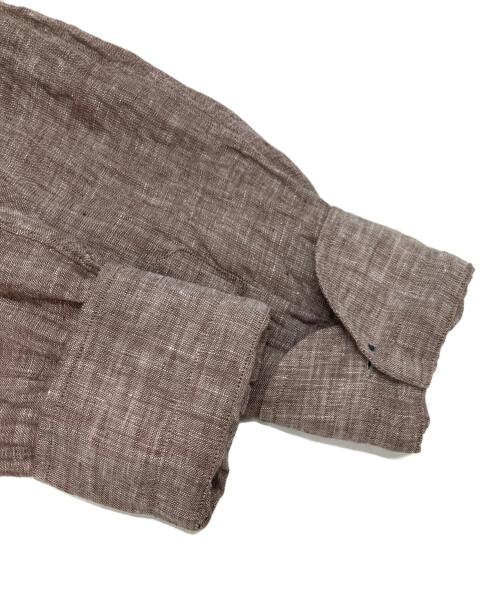 MARIA SANTANGELO（マリア サンタンジェロ）MARIA SANTANGELO (マリア サンタンジェロ) リネンシャツ ブラウン サイズ:42の古着・服飾アイテム