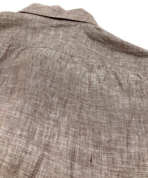 MARIA SANTANGELO（マリア サンタンジェロ）MARIA SANTANGELO (マリア サンタンジェロ) リネンシャツ ブラウン サイズ:42の古着・服飾アイテム