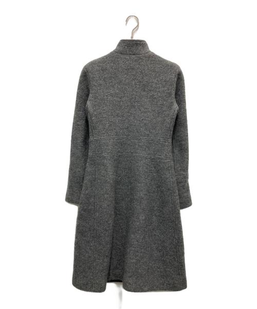 EMPORIO ARMANI（エンポリオアルマーニ）EMPORIO ARMANI (エンポリオアルマーニ) スタンドカラーウールロングコート グレー サイズ:36の古着・服飾アイテム