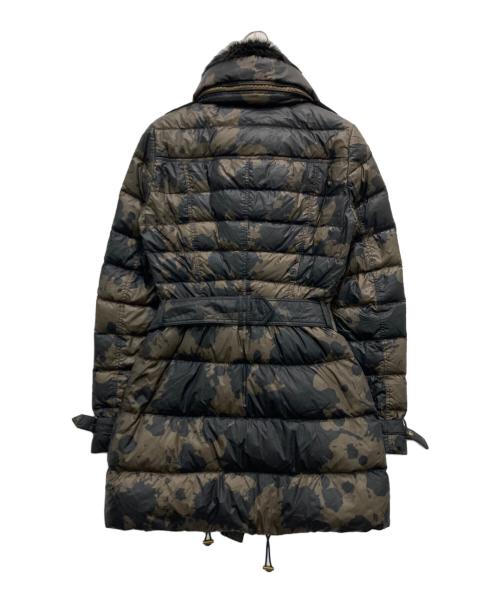 BURBERRY BRIT（バーバリーブリット）BURBERRY BRIT (バーバリーブリット) ファー付カモ柄ダウンジャケット オリーブ サイズ:XSの古着・服飾アイテム