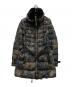 BURBERRY BRIT（バーバリーブリット）の古着「ファー付カモ柄ダウンジャケット」｜オリーブ