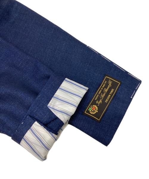 BEAMS F（ビームスエフ）BEAMS F (ビームスエフ) WOOL-SILK SOLID JACKET ネイビー サイズ:50 未使用品の古着・服飾アイテム