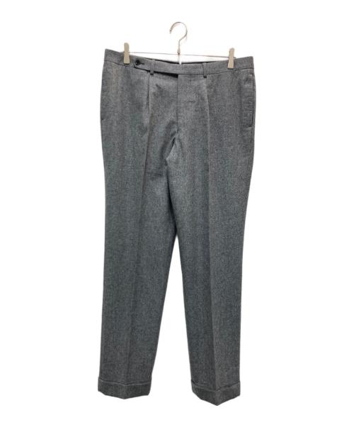 BEAMS F（ビームスエフ）BEAMS F (ビームスエフ) フランネル 1プリーツ スラックス グレー サイズ:52の古着・服飾アイテム