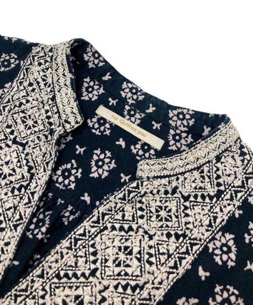 ne quittez pas（ヌキテパ）ne quittez pas (ヌキテパ) 総柄ワンピース ネイビー サイズ:Sの古着・服飾アイテム