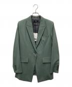 theoryセオリー）の古着「Traceable Wool Etiennette Bテーラードジャケット」｜グリーン