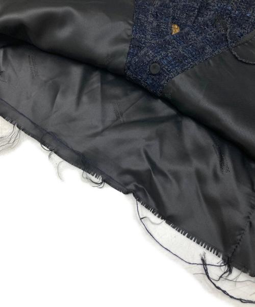 Stand Alone（スタンドアローン）Stand Alone (スタンドアローン) ツイードサマージャケット ネイビー サイズ:Sの古着・服飾アイテム