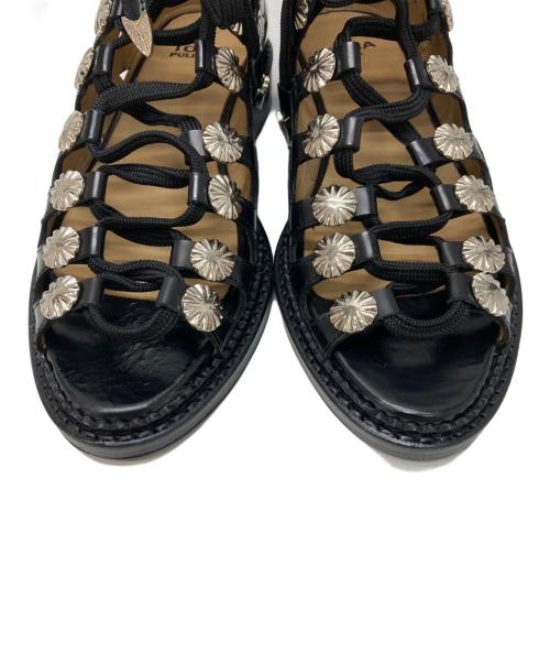 TOGA PULLA（トーガ プルラ）TOGA PULLA (トーガ プルラ) カットアウトギリーシューズ ブラック サイズ:38の古着・服飾アイテム