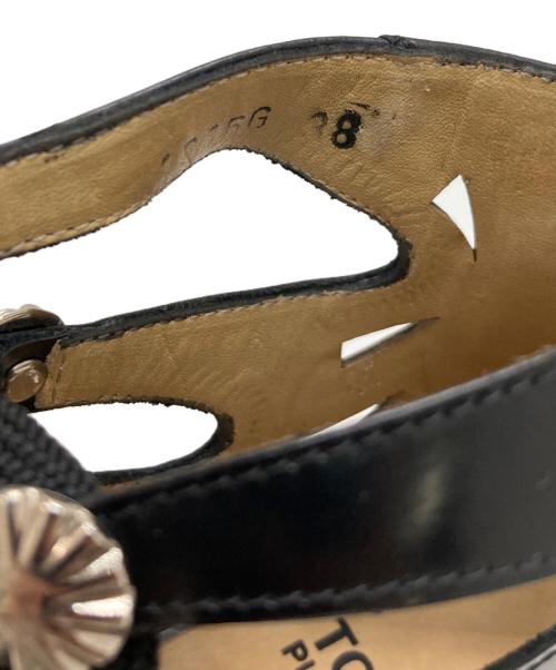 TOGA PULLA（トーガ プルラ）TOGA PULLA (トーガ プルラ) カットアウトギリーシューズ ブラック サイズ:38の古着・服飾アイテム