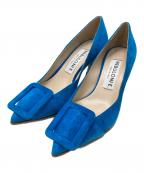 NEBULONIEネブローニ）の古着「バックルパンプス」｜ブルー