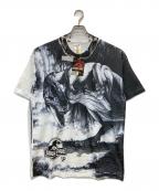 Hanesヘインズ）の古着「全面プリントヴィンテージTシャツ」｜ホワイト×ブラック